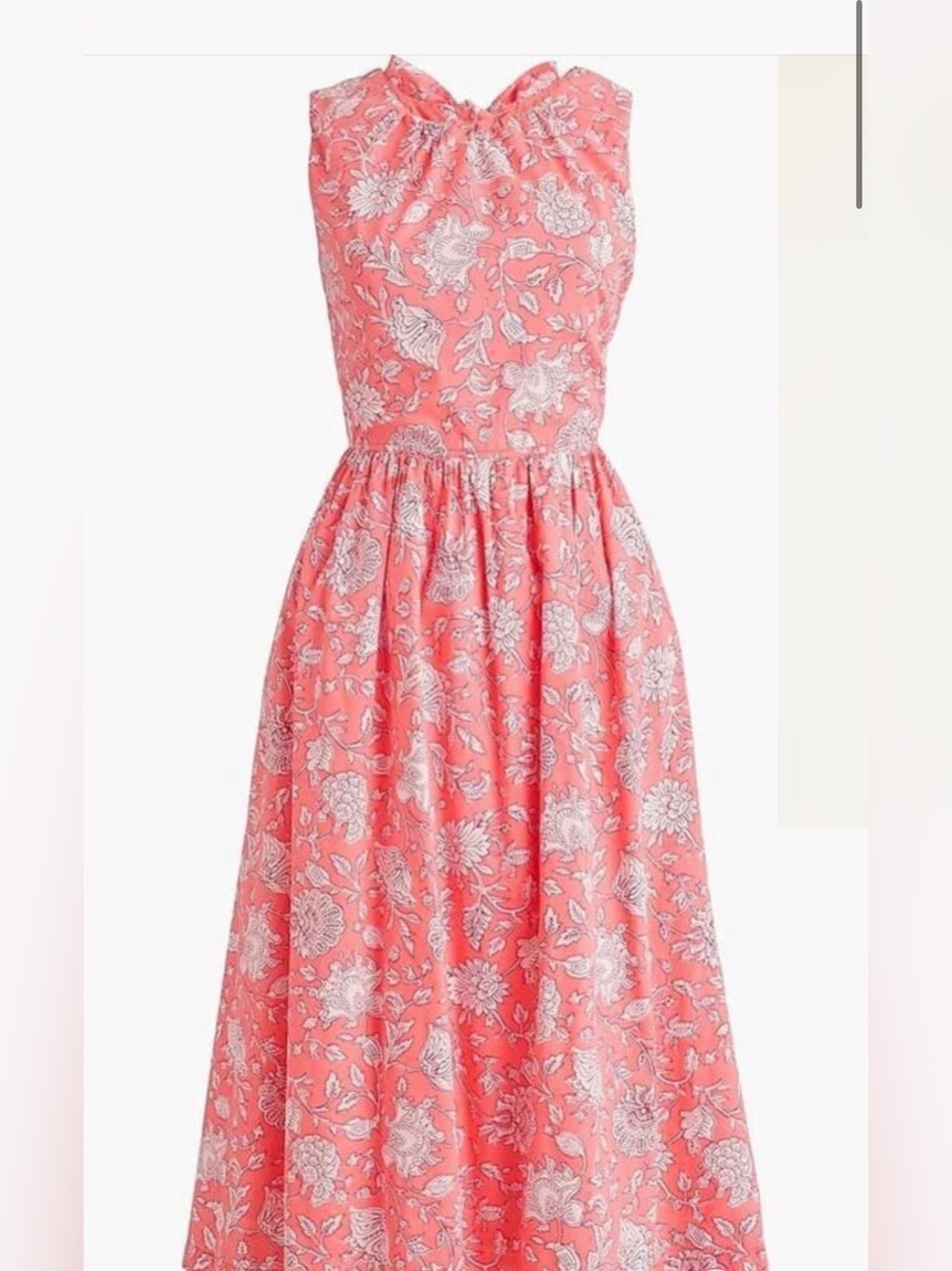 J crew factory Coral Floral Maxi Dress